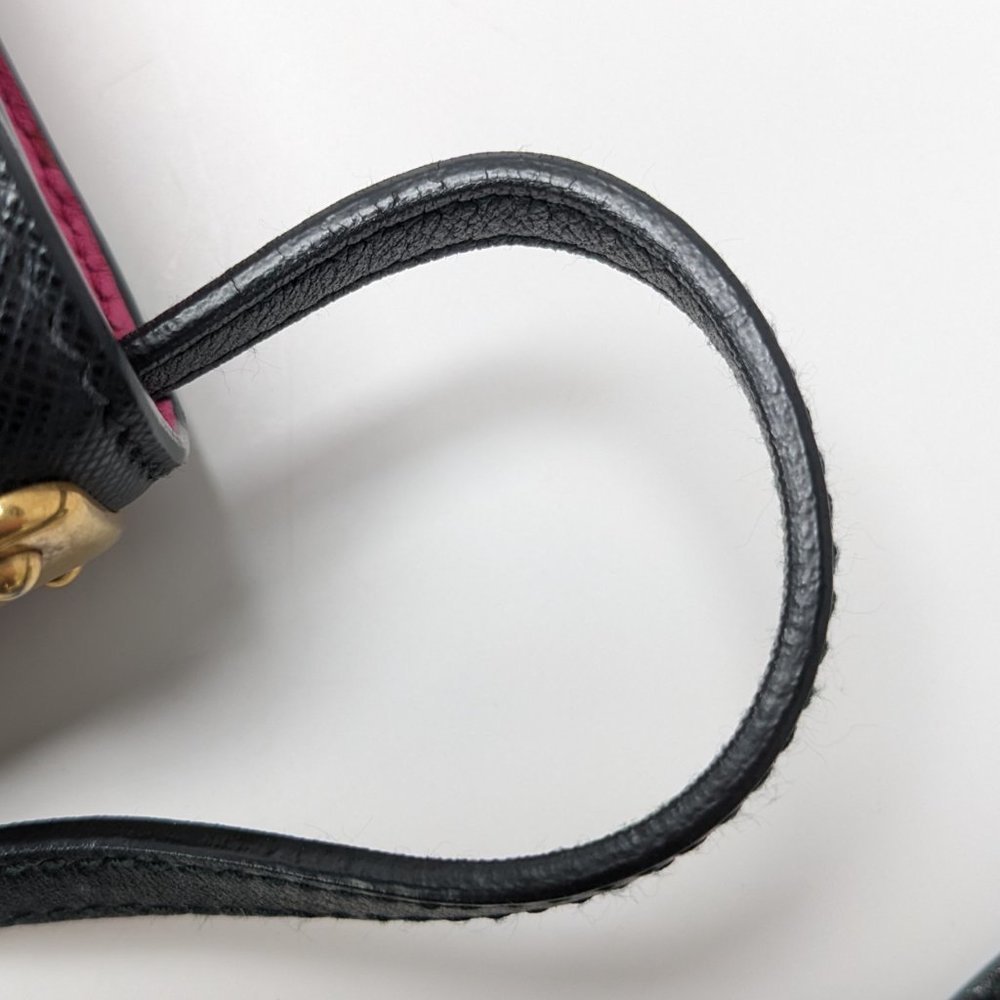 Prada Dark Pink Leather Astrology Small Cahier Crossbody Bag - Picture 8 of 10